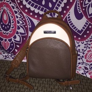 cute brown backpack y2k